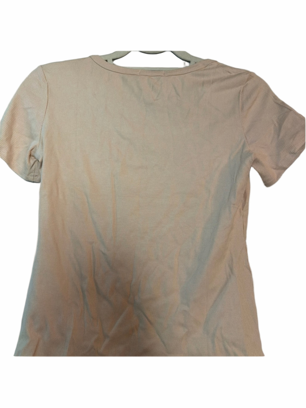 Beige Ribbed Stretch Blouse | NWT | Sz M - Picture 4 of 4